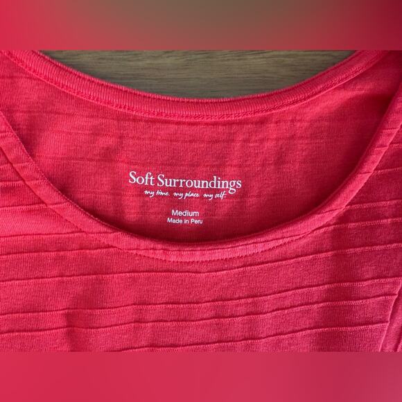 Soft Surrounding Red Auana Tank Dress Pima Cotton Size Medium - Picture 2 of 7